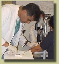 Residents perform intraocular procedures